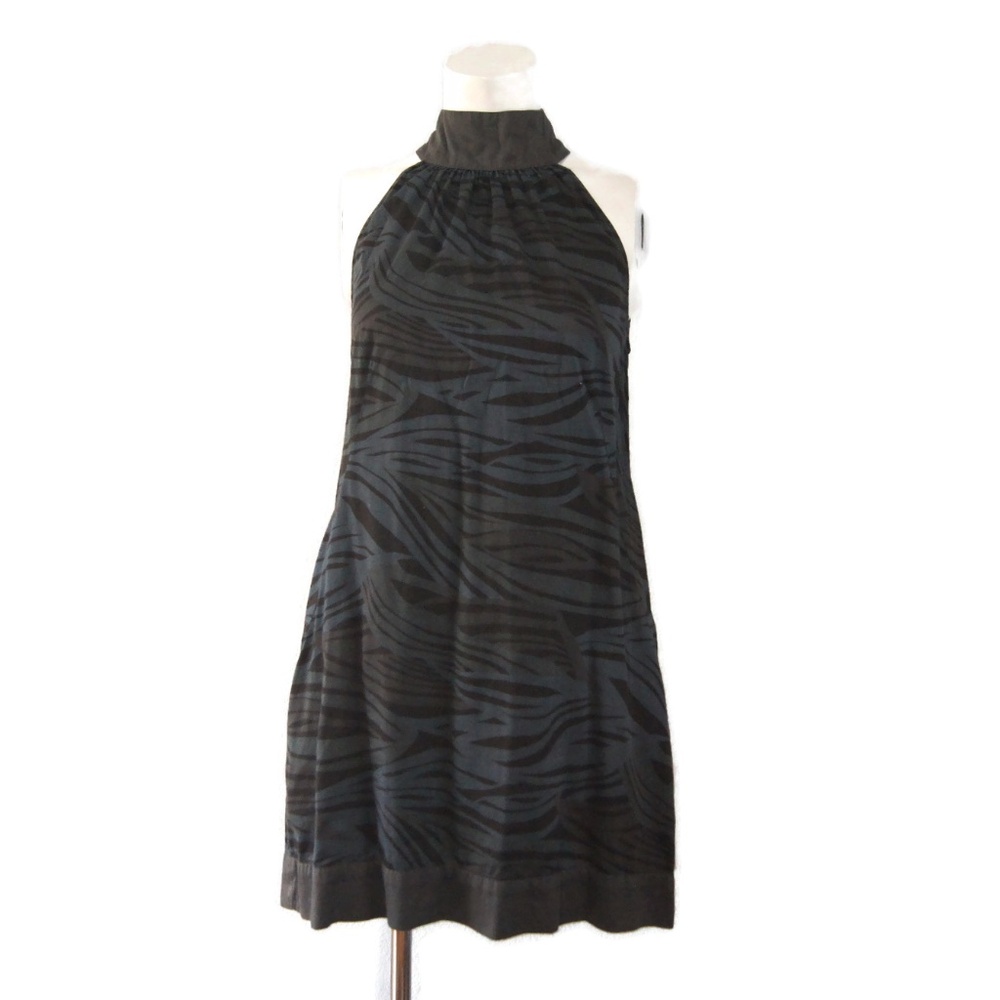 Joe's Jeans Women's Green Sleeveless Halter Dress Size Small Pockets